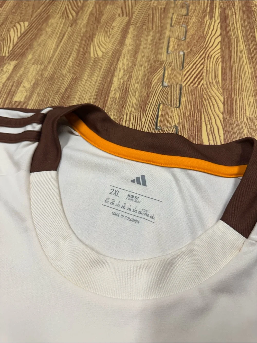 DC United MLS Adidas Aeroready Soccer Jersey Cream Brown Design Size L
